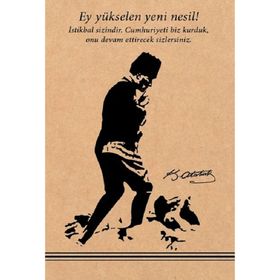 Aylak Adam Hobi 8681980581417 Mustafa Kemal Atatürk 1 Kraft Defter