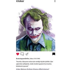 Aylak Adam Hobi Joker Bookstagram Defter