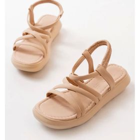 Aymood 841-841 Nude Lastikli Kadın Sandalet