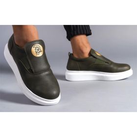 Aymood SLW161 Hippo BT Haki Bağcıksız Cilt Erkek Günlük Ayakkabı