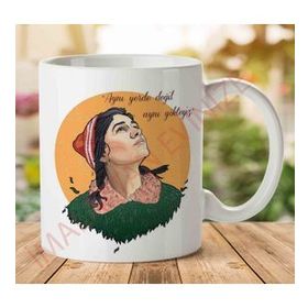 Aynı Yerde Değil Aynı Gökteyiz Baskılı Kupa