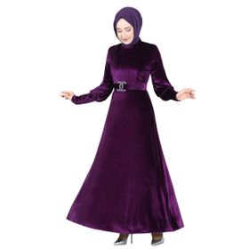 Ayşe Melek 2414 Mürdüm Abiye Kadın Elbise