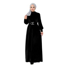 Ayşe Melek 2414 Siyah Abiye Kadın Elbise