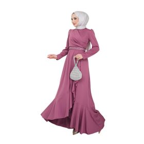 Ayşe Melek 2497 Gül Kurusu Abiye Kadın Elbise