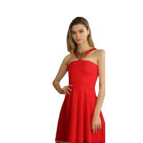 Ayşe Melek 2579 Kırmızı Abiye Kadın Elbise