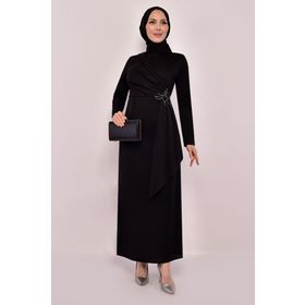 Ayşe Melek 2580 Siyah Abiye Kadın Elbise