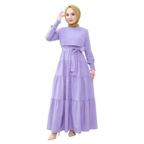 Ayşe Melek 2610 Lila Abiye Kadın Elbise