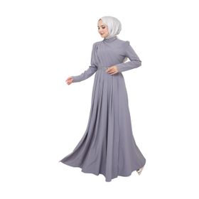 Ayşe Melek 2611 Gri Abiye Kadın Elbise