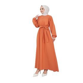 Ayşe Melek 2683 Kiremit Abiye Kadın Elbise