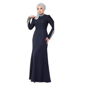 Ayşe Melek 2697 Lacivert Abiye Kadın Elbise