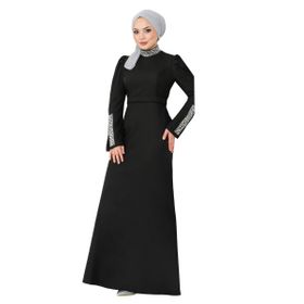 Ayşe Melek 2697 Siyah Abiye Kadın Elbise