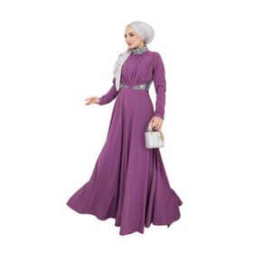 Ayşe Melek 2705 Lila Abiye Kadın Elbise