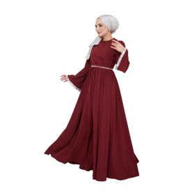 Ayşe Melek 2706 Bordo Abiye Kadın Elbise