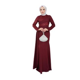 Ayşe Melek 2711 Bordo Abiye Kadın Elbise