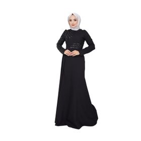 Ayşe Melek 2711 Siyah Abiye Kadın Elbise