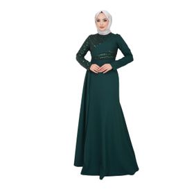 Ayşe Melek 2711 Zümrüt Abiye Kadın Elbise