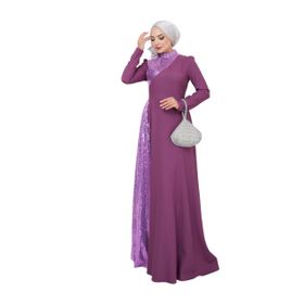 Ayşe Melek 2719 Lila Abiye Kadın Elbise