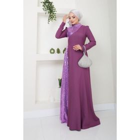 Ayşe Melek 2719 Lila Abiye Kadın Elbise