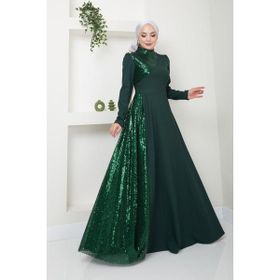 Ayşe Melek 2719 Zümrüt Abiye Kadın Elbise