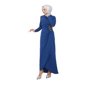 Ayşe Melek 2743 İndigo Abiye Kadın Elbise