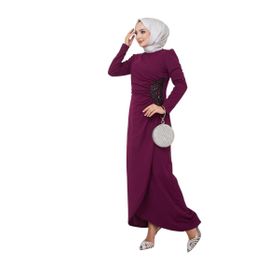 Ayşe Melek 2743 Mürdüm Abiye Kadın Elbise