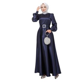 Ayşe Melek 2753 Lacivert Abiye Kadın Elbise