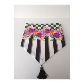 Ayşemce 1064 Runner (Karanfil Çiçek Desen Dijital Baskı)