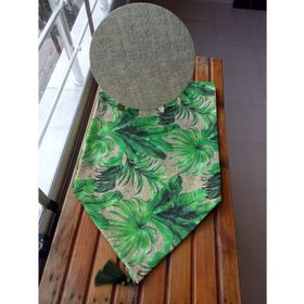 Ayşemce Amerikan servis 1039 taba renk deve tabanı desenli runner (6 taba supla)