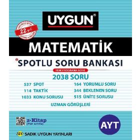 AYT 12. Sınıf Spotlu Matematik-Sadık Uygun Yayınları