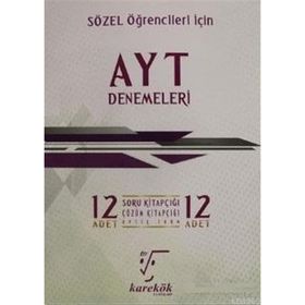 AYT 12´li Sözel Deneme Seti Karekök Yayınları