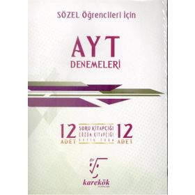 AYT 12´li Sözel Deneme Seti Karekök Yayınları
