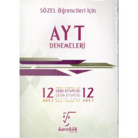 AYT 12´li Sözel Deneme Seti Karekök Yayınları