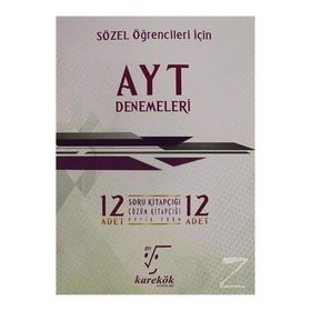 AYT 12´li Sözel Deneme Seti Karekök Yayınları