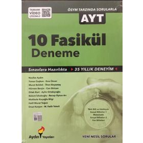 AYT 2 Oturum 10 Fasikül Deneme - Aydın Yayınları