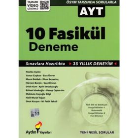 AYT 2 Oturum 10 Fasikül Deneme - Aydın Yayınları