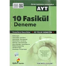 AYT 2 Oturum 10 Fasikül Deneme - Aydın Yayınları