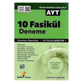 AYT 2 Oturum 10 Fasikül Deneme - Aydın Yayınları