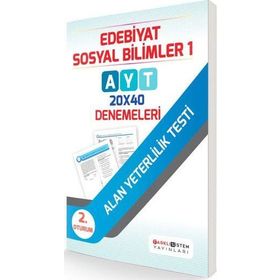 AYT 2. Oturum Edebiyat Sosyal Bilimler 1 20x40 Denemeleri - kollektif