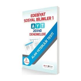 AYT 2. Oturum Edebiyat Sosyal Bilimler 1 20x40 Denemeleri - kollektif