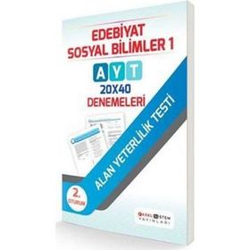 AYT 2. Oturum Edebiyat Sosyal Bilimler 1 20x40 Denemeleri - kollektif