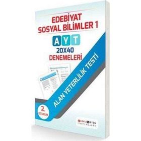 AYT 2. Oturum Edebiyat Sosyal Bilimler 1 20x40 Denemeleri - kollektif