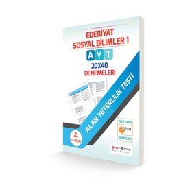 AYT 2. Oturum Edebiyat Sosyal Bilimler 1 20x40 Denemeleri - kollektif