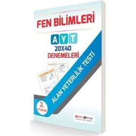 AYT 2. Oturum Fen Bilimleri 20x40 Denemeleri - kollektif