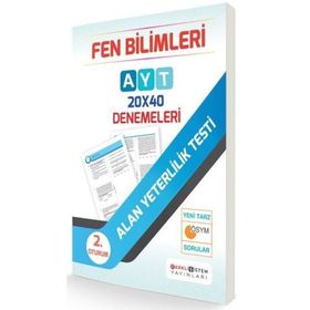 AYT 2. Oturum Fen Bilimleri 20x40 Denemeleri - kollektif