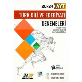 AYT 20x24 Türk Dili ve Edebiyatı Denemeleri - Hız ve Renk Yayınları