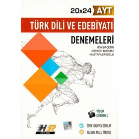AYT 20x24 Türk Dili ve Edebiyatı Denemeleri - Hız ve Renk Yayınları