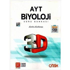 AYT 3D Biyoloji Tamamı Video Çözümlü Soru Bankası Çözüm Yayınları