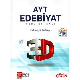 AYT 3D Edebiyat Tamamı Video Çözümlü Soru Bankası Çözüm Yayınları