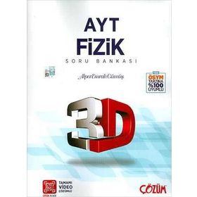 AYT 3D Fizik Tamamı Video Çzümlü Soru Bankası Çözüm Yayınları