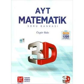 AYT 3D Matematik Tamamı Video Çözümlü Soru Bankası Çözüm Yayınlar